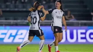 Jogadoras do Corinthinas em campo