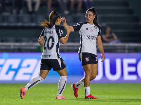 Jogadoras do Corinthinas em campo