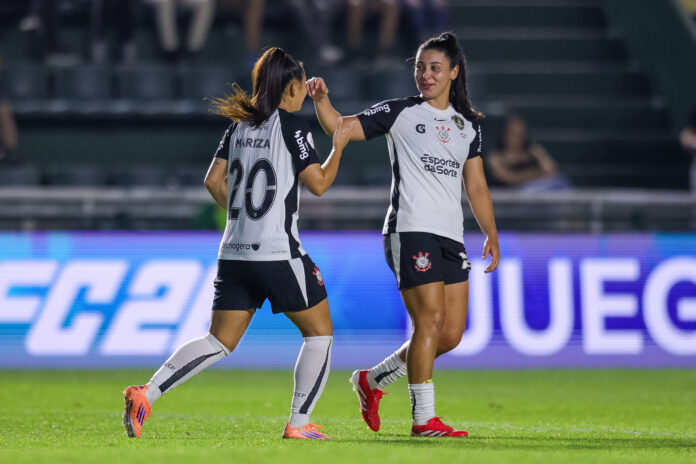 Jogadoras do Corinthinas em campo