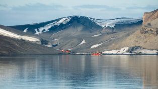 Paisagem na Antártida