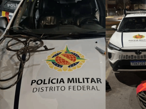 Ladrão reincidente é preso duas vezes no mesmo dia por furto de cabos na Asa Norte