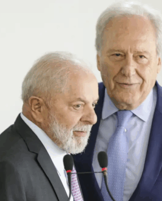Presidente Lula e o ministro da Justiça e Segurança Pública Ricardo Lewandowski