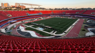vista aérea do Estádio do MorumBIS