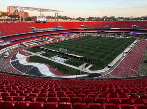 vista aérea do Estádio do MorumBIS