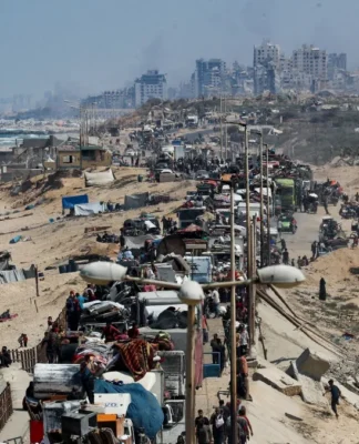 palestinos em deslocamento