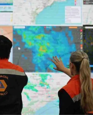 Alerta da Defesa Civil para o Litoral Paulista: rajadas de vento de moderada a forte intensidade a partir deste domingo (12/10)