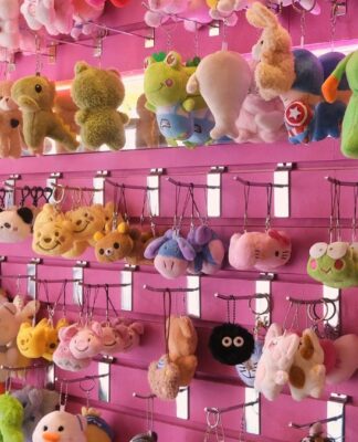 Pratileira com brinquedos