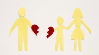 Ilustração de família rompida