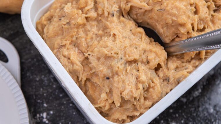 Imagem colorida de patê de frango