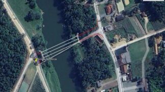 Imagem colorida de projeto de ponte