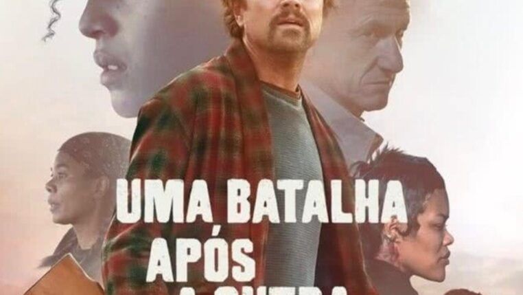 Imagem colorida do poster do filme "Uma batalha após a outra"