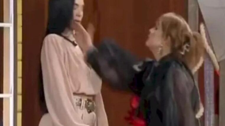 Imagem colorida de tapa na Fazenda