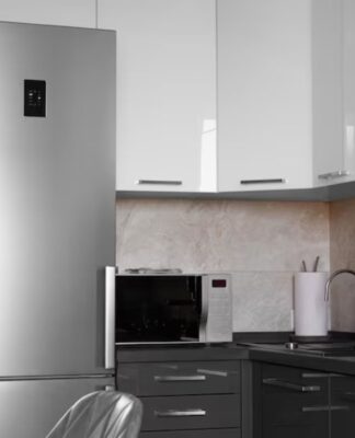 Geladeira na cozinha