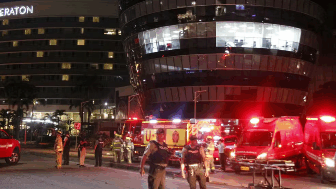Polícia nas ruas de Guayaquill