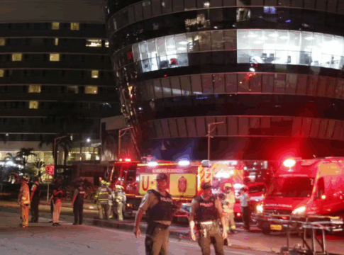 Polícia nas ruas de Guayaquill