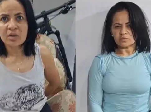 Colagem com duas fotos de Mainha do Crime