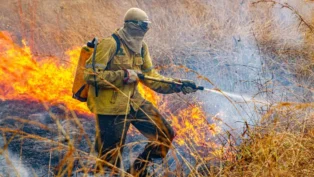 Incêndio na Chapada dos Veadeiros