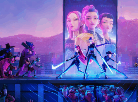 Capa oficial do filme Guerreiras do K-POP