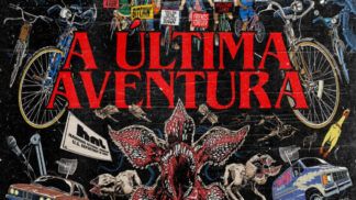 Imagem colorida de poster de stranger things