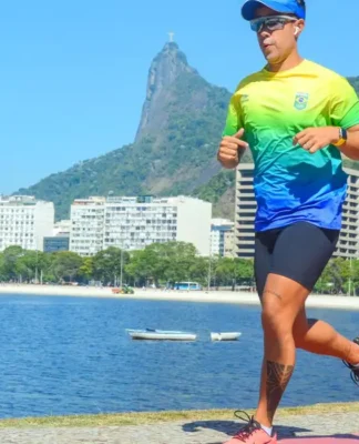 Carioca aproveita prova de rua para visitar o Cristo pela primeira vez