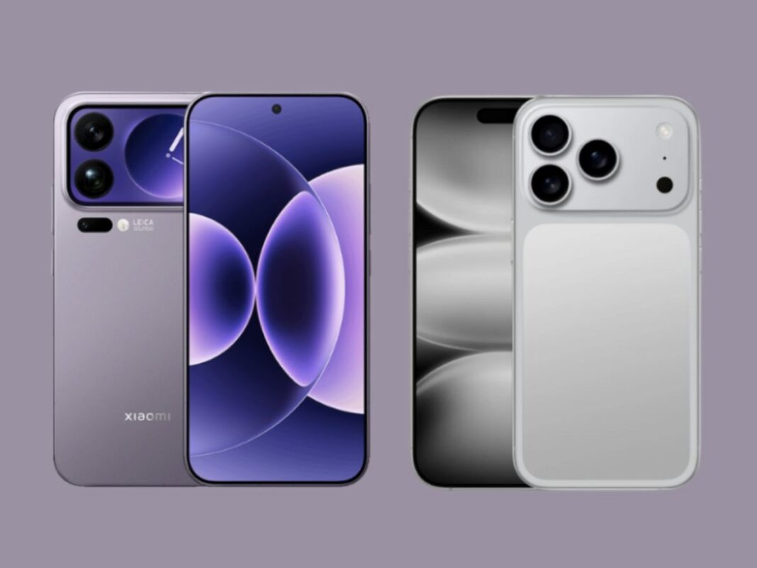 Xiaomi 17 Pro Max e iPhone 17 Pro Max