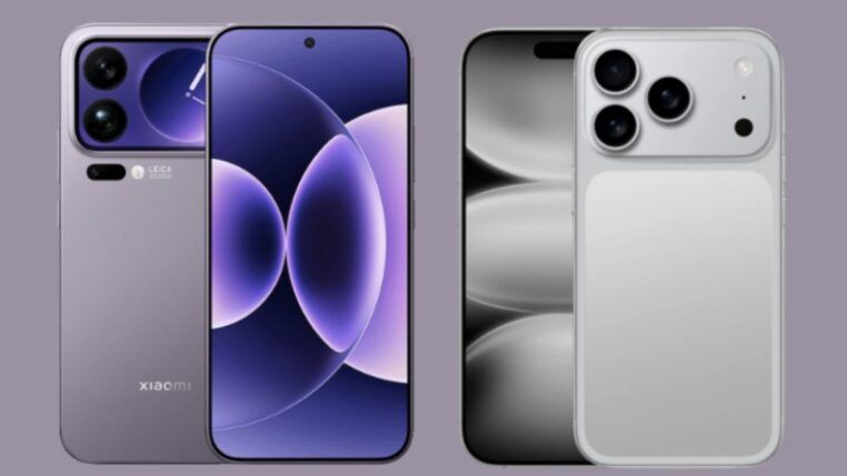Xiaomi 17 Pro Max e iPhone 17 Pro Max