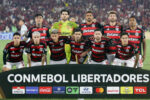 Elenco do Flamengo na foto antes do jogo contra o Racing