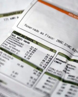 Imagem de uma conta de luz