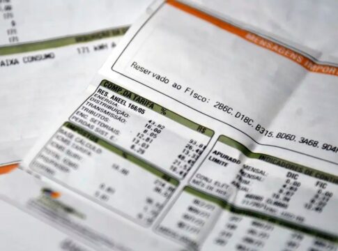 Imagem de uma conta de luz