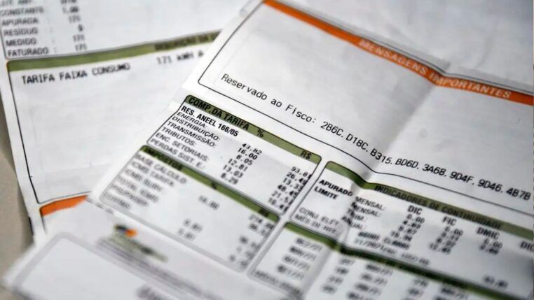 Imagem de uma conta de luz