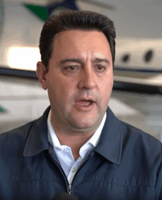 Ratinho Júnior em pronunciamento