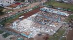 Galpão destruído pelo tornado em cidade do Paraná