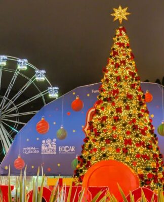 Campos do Jordão vira parque de Natal com neve, Mickey gigante e atrações grátis