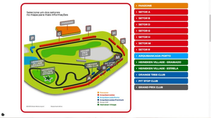 Com ingressos de R$ 465 a R$ 19.300, GP do Brasil tem apenas fanzone disponível
