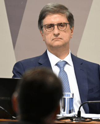 Paulo Gonet durante sabatina na Comissão de Constituição e Justiça do Senado
