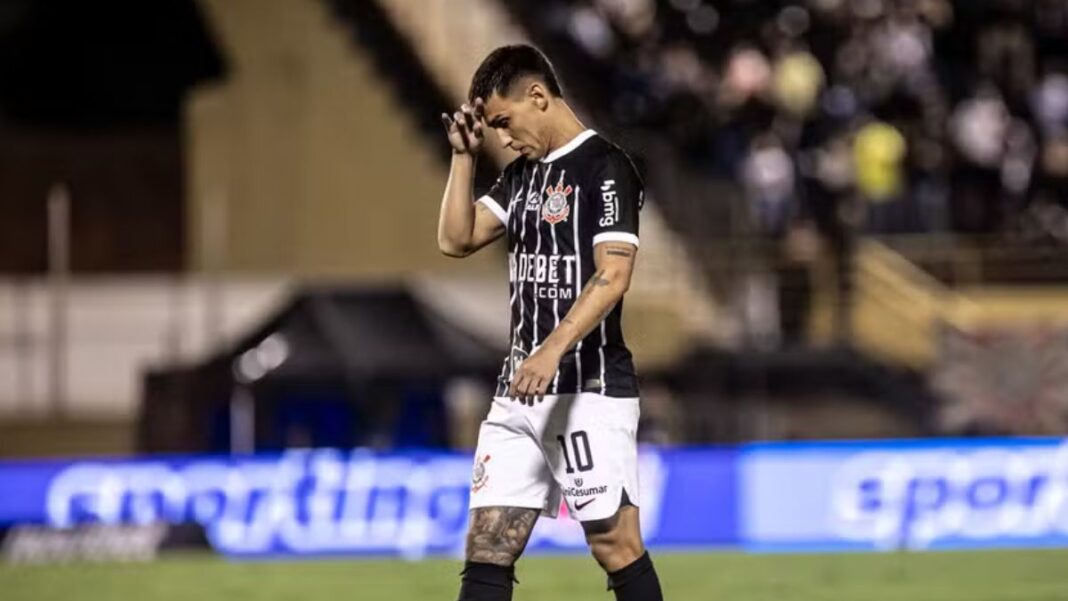 Matías Rojas atuando pelo Corinthians