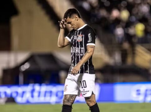 Matías Rojas atuando pelo Corinthians