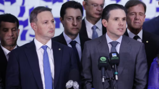 Hugo Motta e Guilherme Derrite