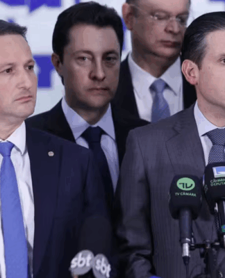 Hugo Motta e Guilherme Derrite