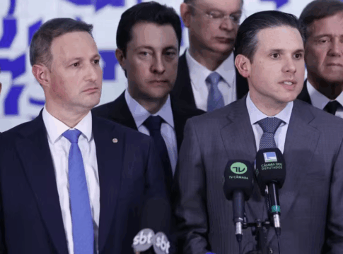 Hugo Motta e Guilherme Derrite