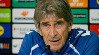 Manuel Pellegrini em coletiva de imprensa