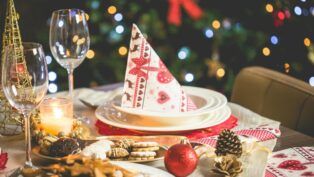 Mesa de ceia de natal