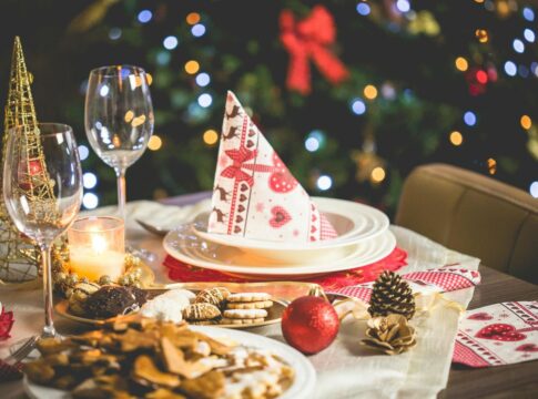 Mesa de ceia de natal