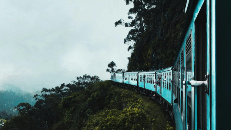 trem em movimento