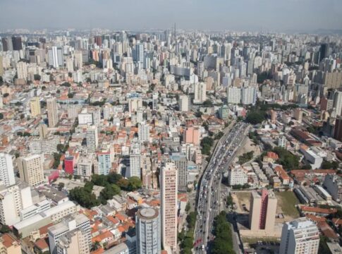 Imagem aérea da cidade de São Paulo