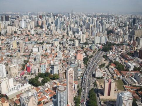 Imagem aérea da cidade de São Paulo