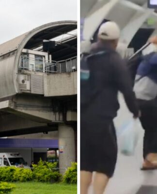 imagens mostra confusão em estação de metrô