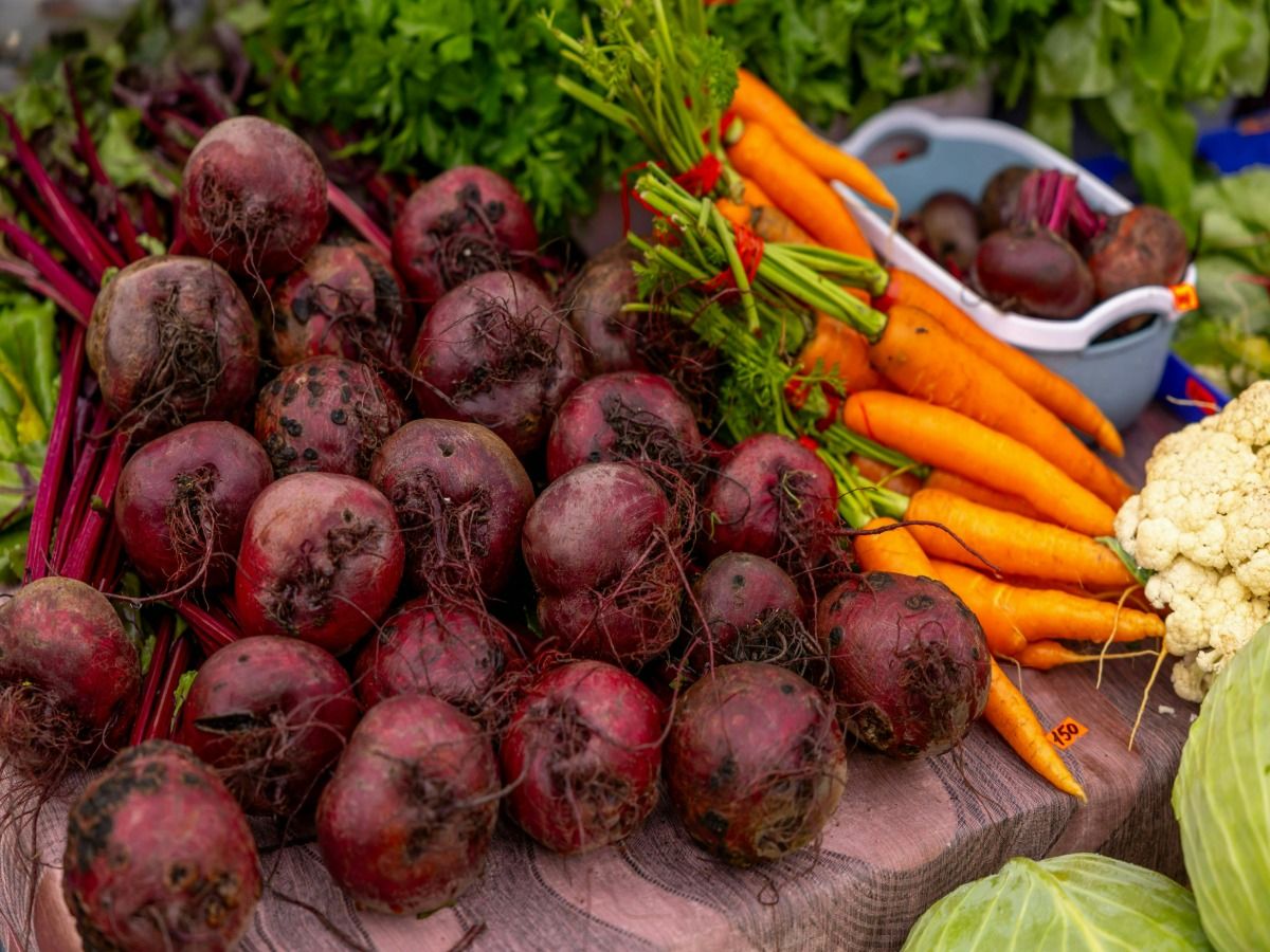 Imagem ilustrativa de cenoura e beterraba