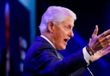Bill Clinton, ex-presidente dos Estados Unidos, fala em evento em Nova York