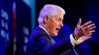 Bill Clinton, ex-presidente dos Estados Unidos, fala em evento em Nova York